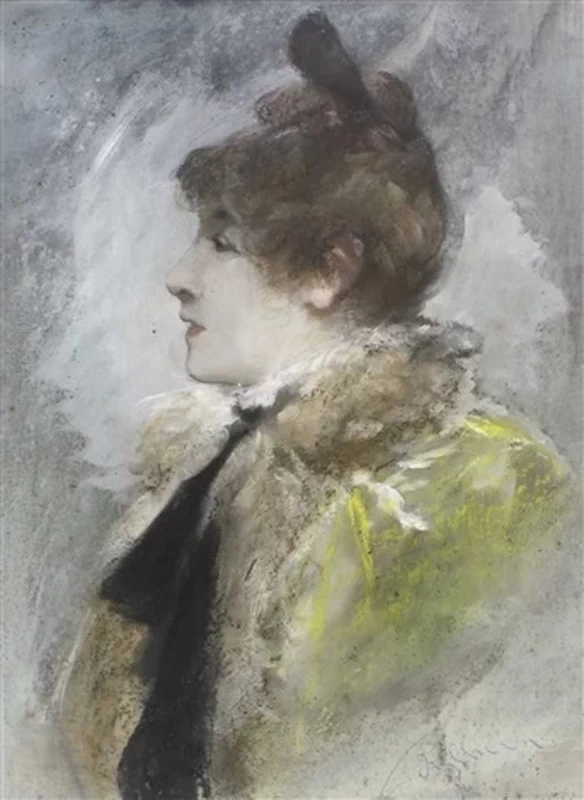 Bruno Piglhein - Ritratto di signora